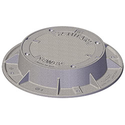 Internal Triple Sealed & Locked Aluminium Man Hole Drain Cover 400x400x60mm 