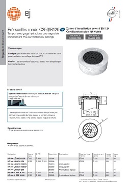 PDF - C250-B125 - Pré-scellés ronds