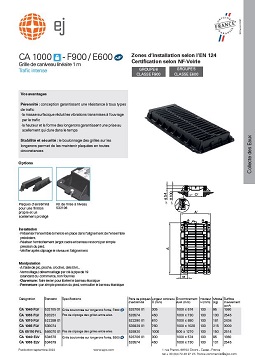 PDF - F900/E600 - CA 1000