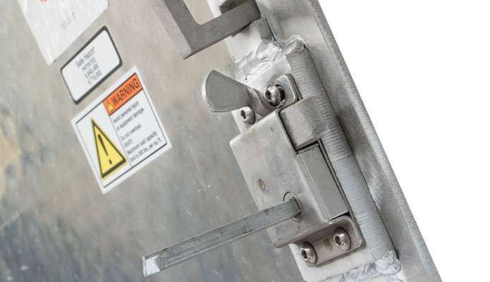 aluminum access hatch slam locks